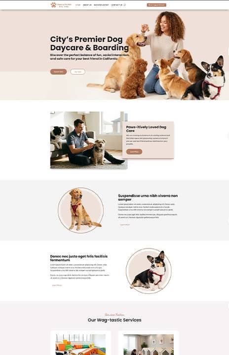 Divi 5 Dog Layout