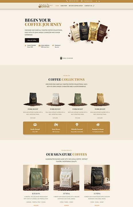 Coffee layout for divi