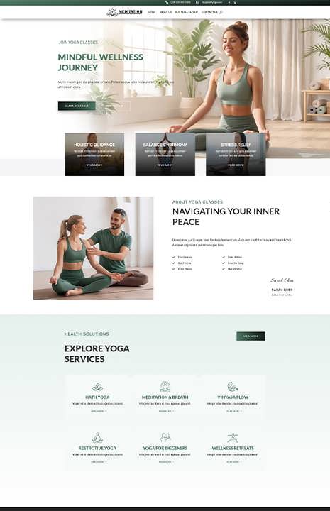 Yoga Divi 5 Layout