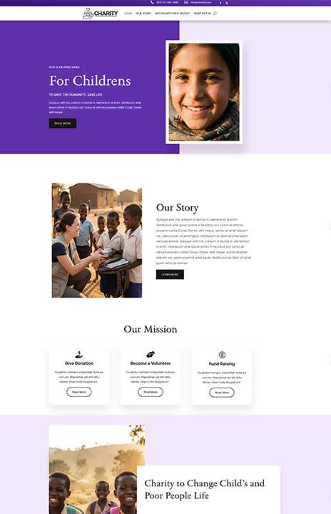 Divi 5 charity layout pack